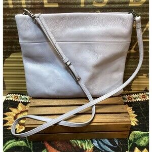 The Sak Lavender Leather Crossbody Purse Simple & Stylish Accessory Casual Work
